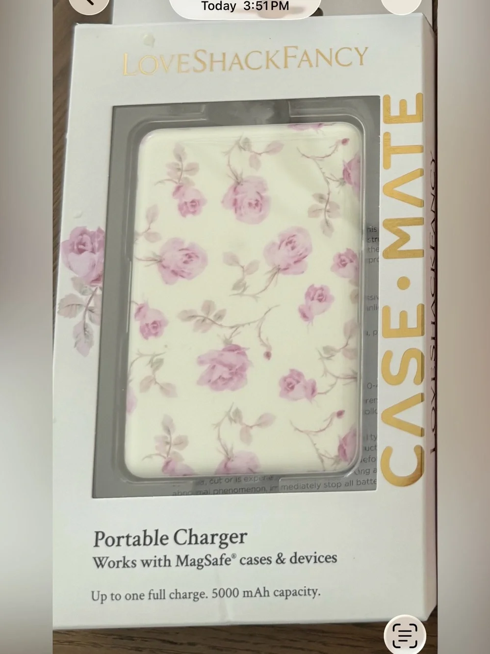 LoveShackFancy X Target Battery pack Charger